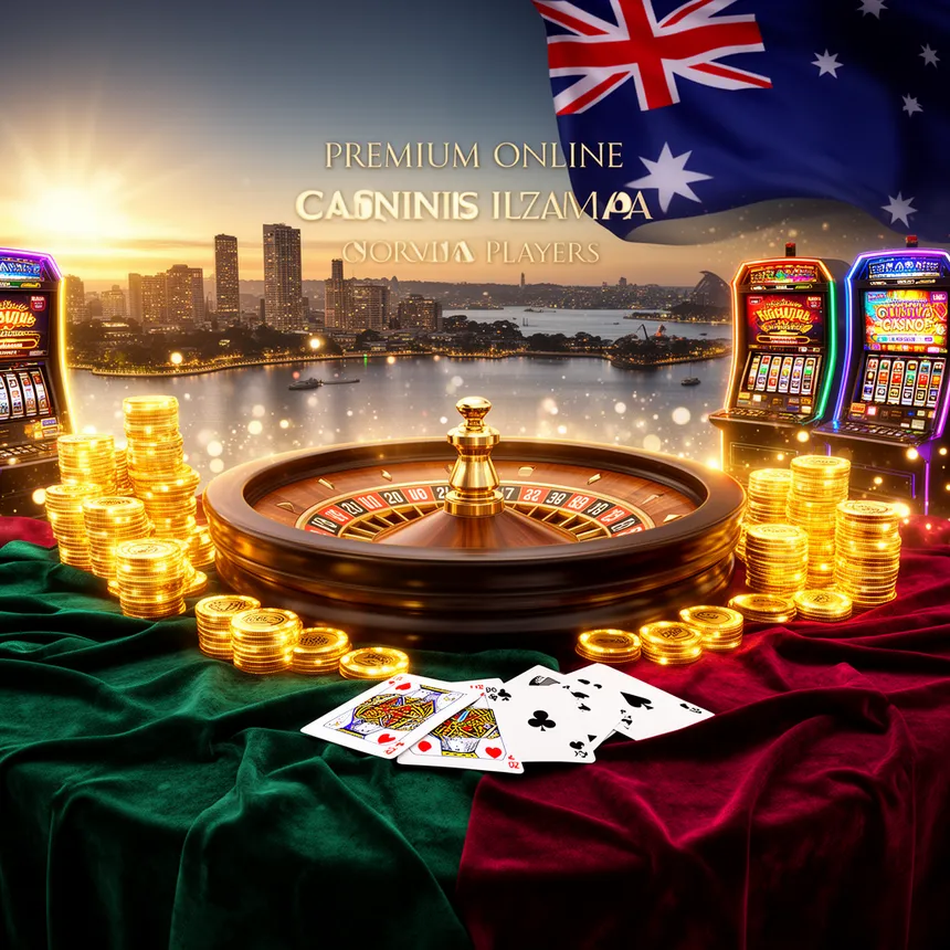 Australian real money online casino gaming floor with slot machines and table games